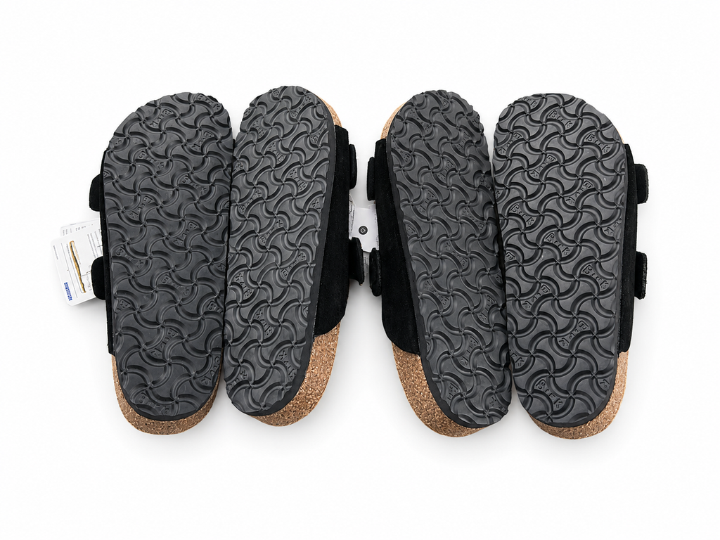 Womens Birkenstock Arizona Slide Sandal - Shimmering Black size 7 US