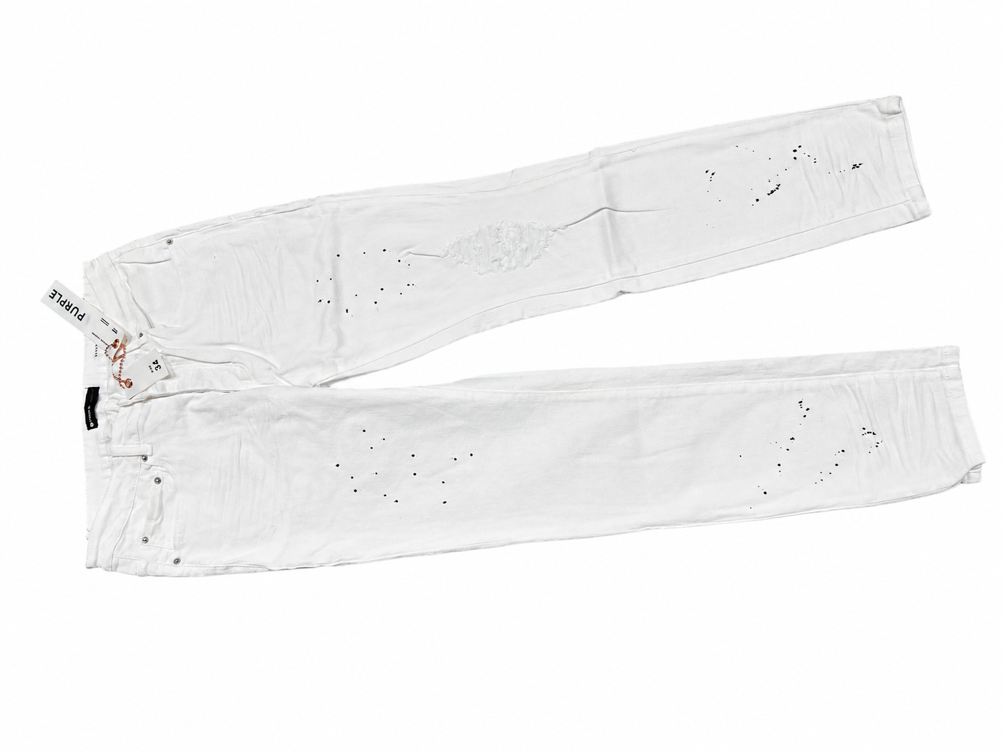 Purple Brand Jeans Mens Slim Fit Optic White P001 Size 34