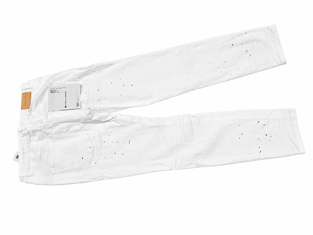 Purple Brand Jeans Mens Slim Fit Optic White P001 Size 34