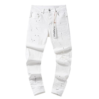 Purple Brand Jeans Mens Slim Fit Optic White P001 Size 34